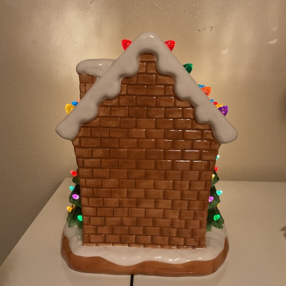Lighted Ceramic Gingerbread House - Picture 5 of 8
